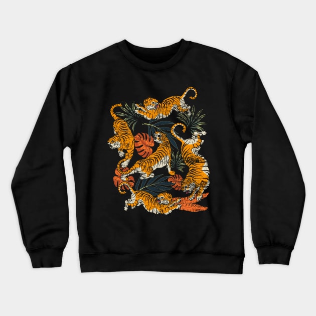 Tiger Jungle Tigers Crewneck Sweatshirt by ShirtsShirtsndmoreShirts